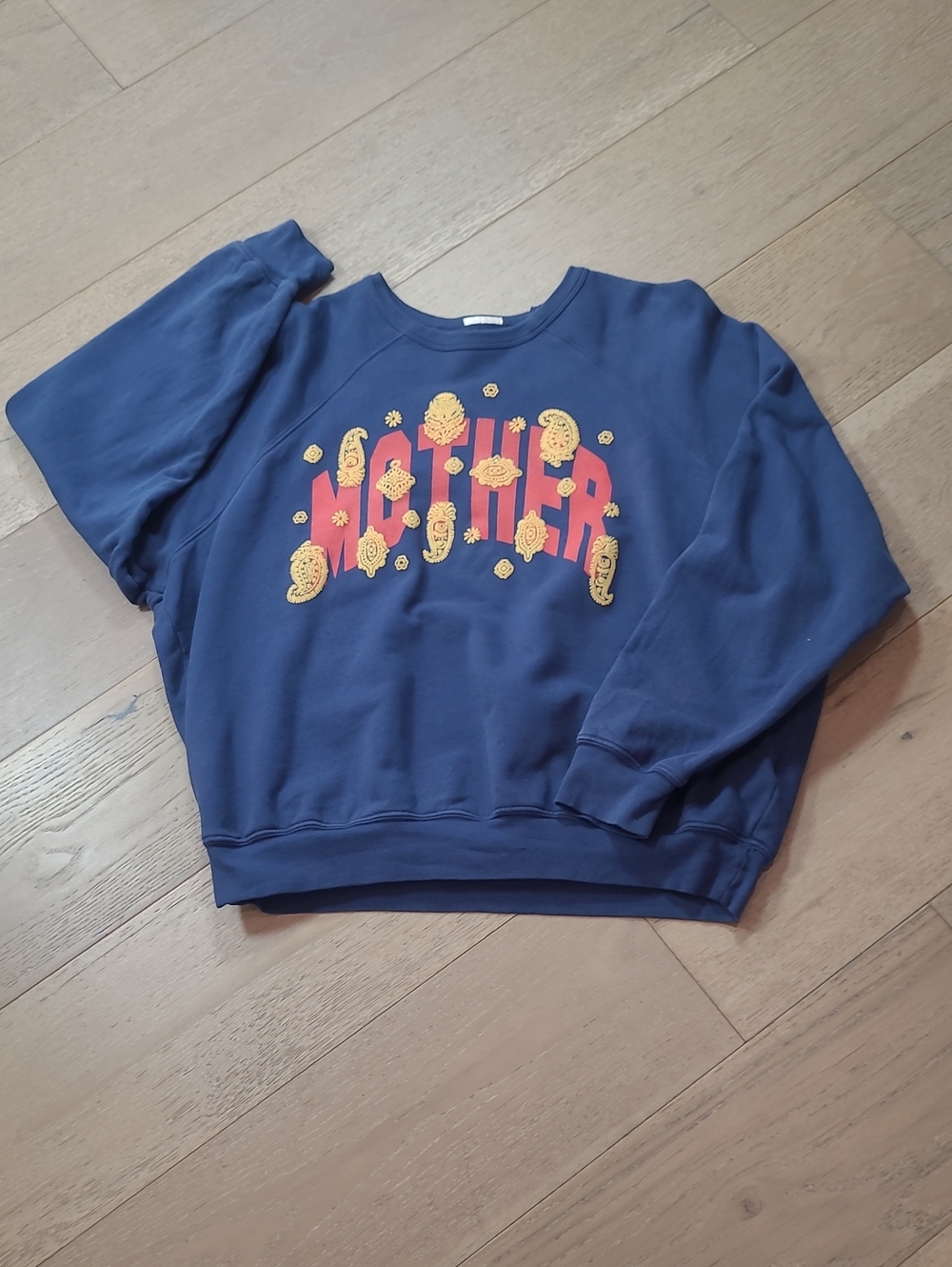 MOTHER Sweatshirt Women's sz M The Biggie Concert Crewneck Long Sleeve